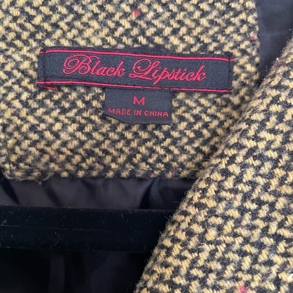 Houndstooth Pea Coat - Picture 3 of 4